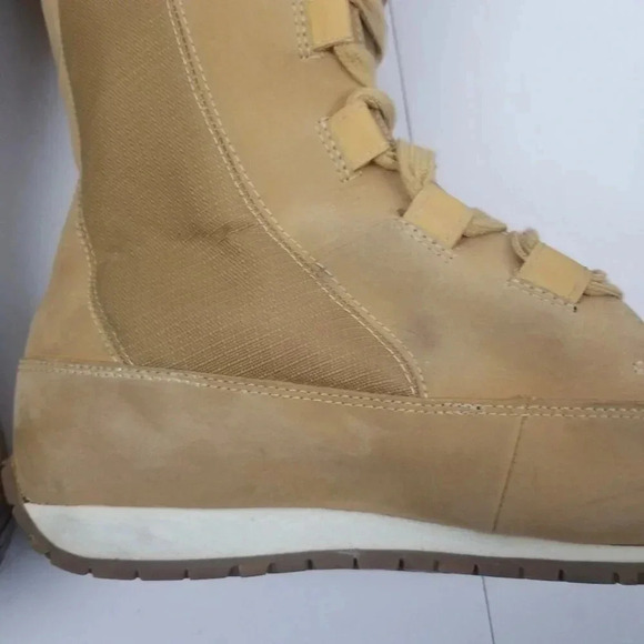 Timberland Grammercy Women's Tan Leather Lace-up Fur Lined Hiking Boots Sz 7.5M - Picture 9 of 16